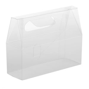 Clear PET Gable box handle 10