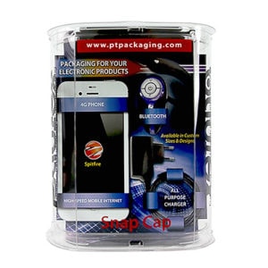 Clear round snap cap cell phone case