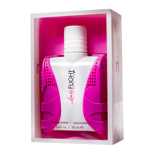 Clear plastic folding carton for womens perfume