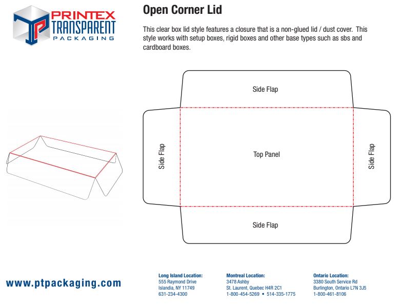 Open Corner Lid