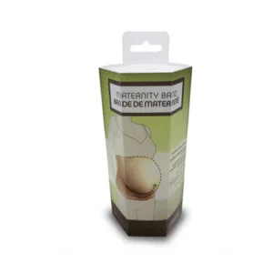 PET hexagon shape package with center hanger