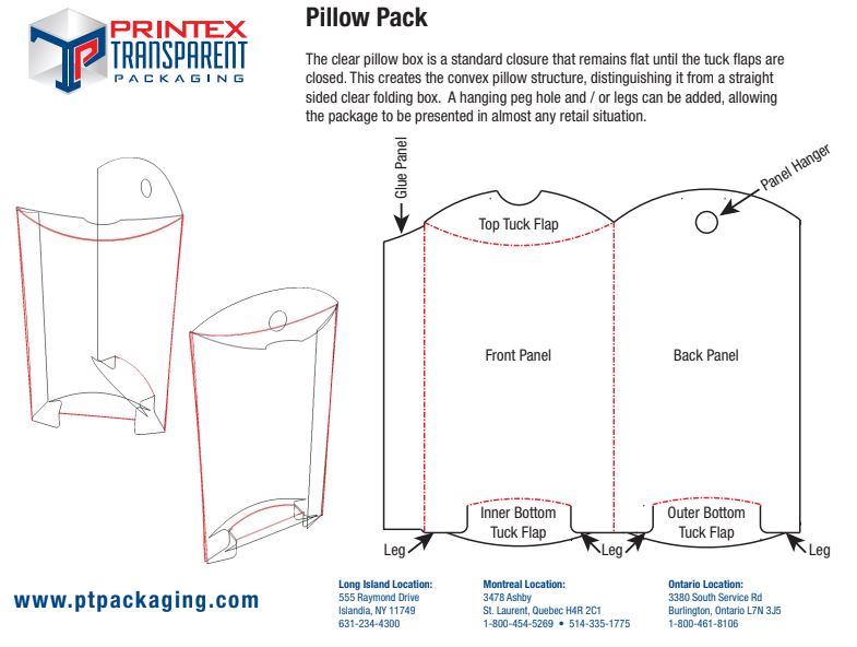 Pillow Pack Printex Transparent Packaging