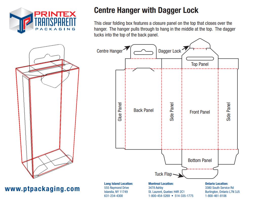 Center Hanger with Dagger Lock