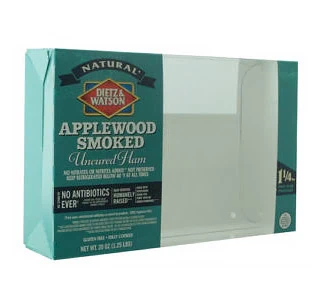 Printed Paperboard and Rigid Plastic Window Carton Printed Paperboard and Semi-Rigid Plastic Combined Duo-Carton